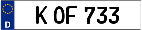 Trailer License Plate
